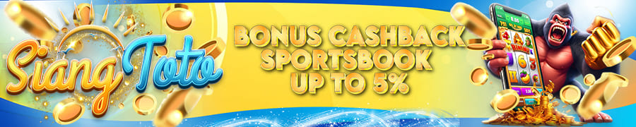 BONUS CASHBACK 5% SPORTBOOK